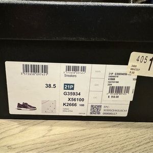 Chanel white and pink sneakers